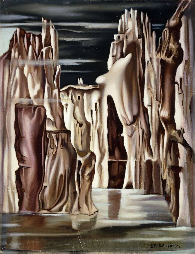 Ville des roches II, 1947. Collection privée Tamara de Lempicka