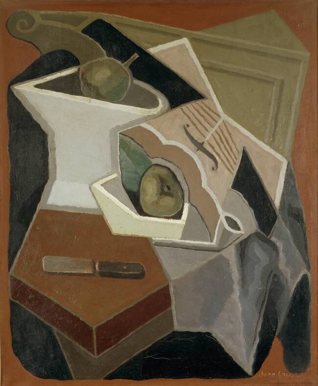 Violin and compote Juan Gris