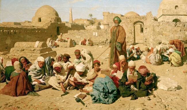 Volksschule in Oberägypten Leopold Carl Müller