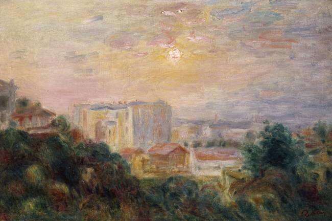 Vue de Montmartre Auguste Renoir