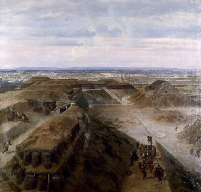 Vue des fortifications de Paris pendant le siège Henri Félix Emmanuel Philippoteaux