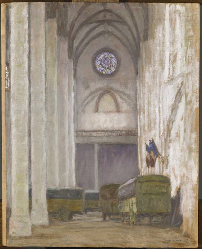 Vue intérieure de l'église des Jacobins de Toulouse en 1916 Paul Jamot