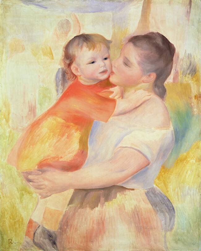 Washerwoman and Child Auguste Renoir