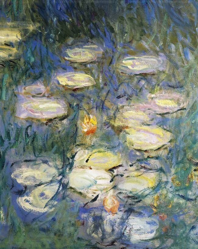 Water Lilies, detail Claude Monet