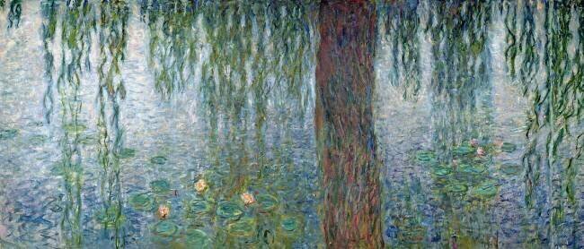 Waterlilies: Morning with Weeping Willows Claude Monet