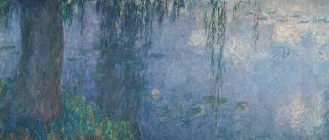 Waterlilies: Morning with Weeping Willows Claude Monet