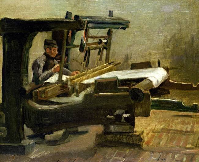 Weaver at the Loom Vincent van Gogh