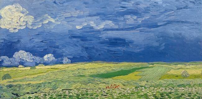Wheatfields under Thunderclouds Vincent van Gogh
