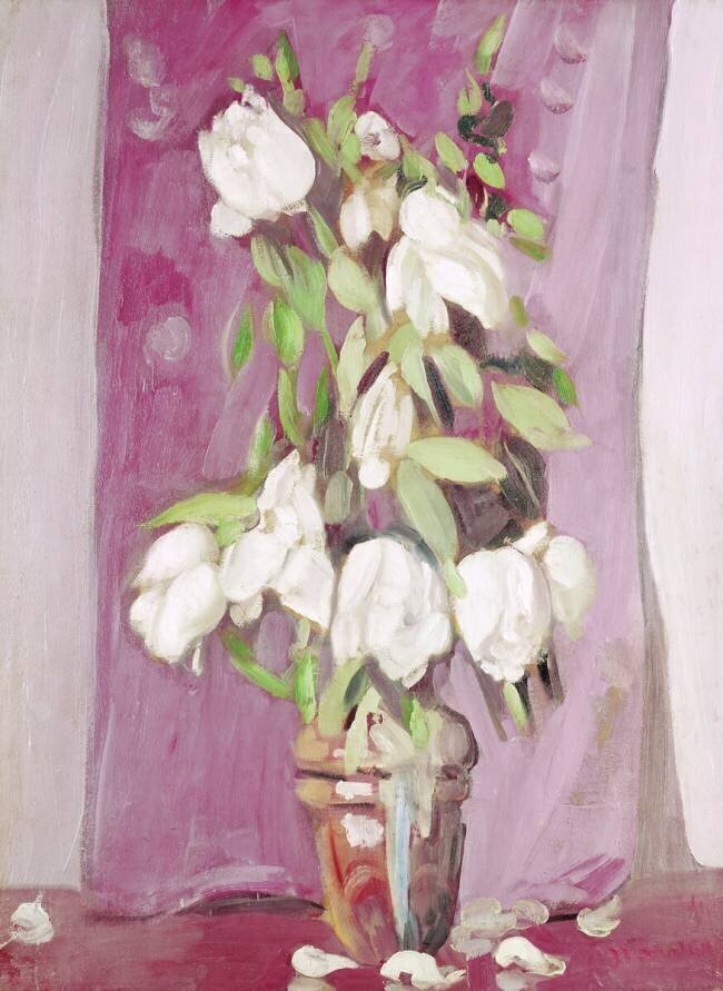 White Tulips Jacqueline Marval