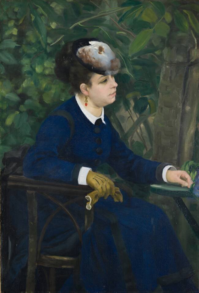 Woman in a Garden Auguste Renoir