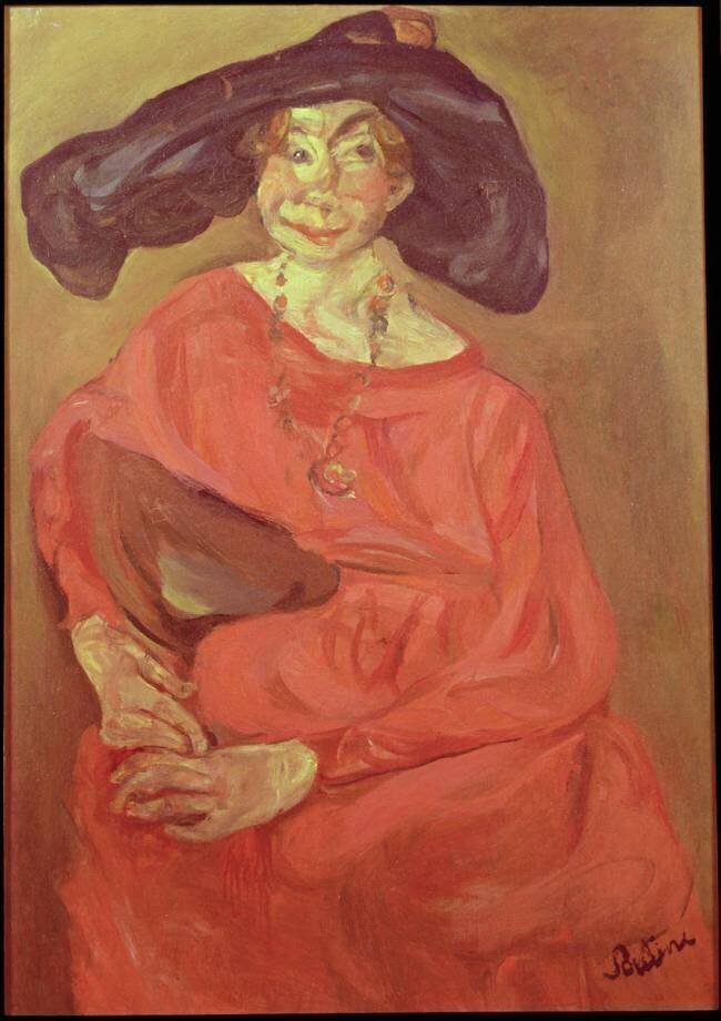 Woman in Red Chaïm Soutine
