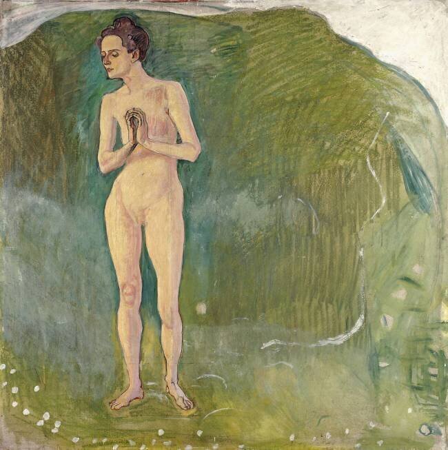 Woman in the Stream Ferdinand Hodler
