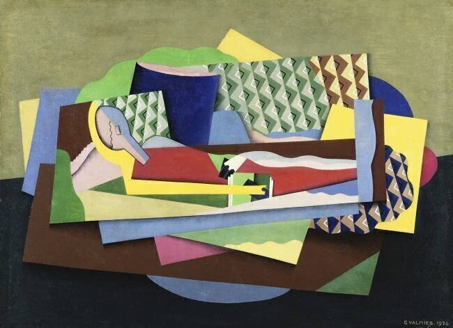Woman Lying Down Georges Valmier