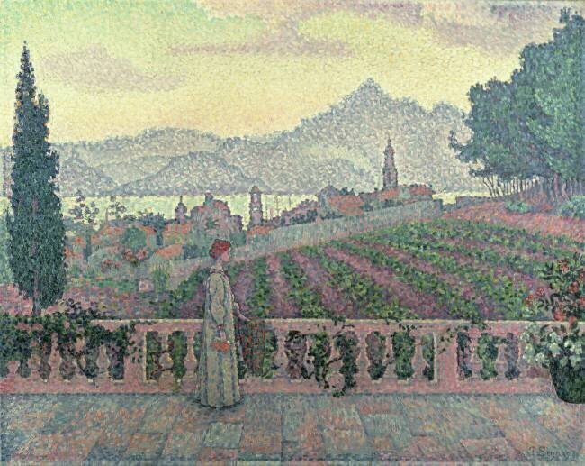 Woman on the Terrace Paul Signac