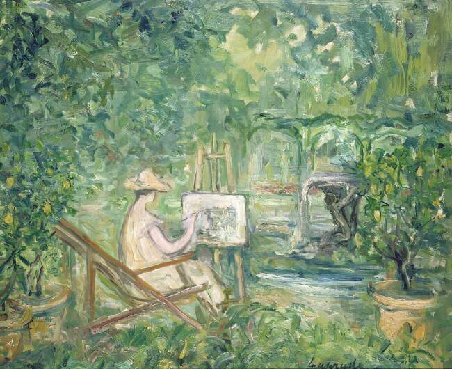 Woman Painting in a Landscape Pierre Laprade