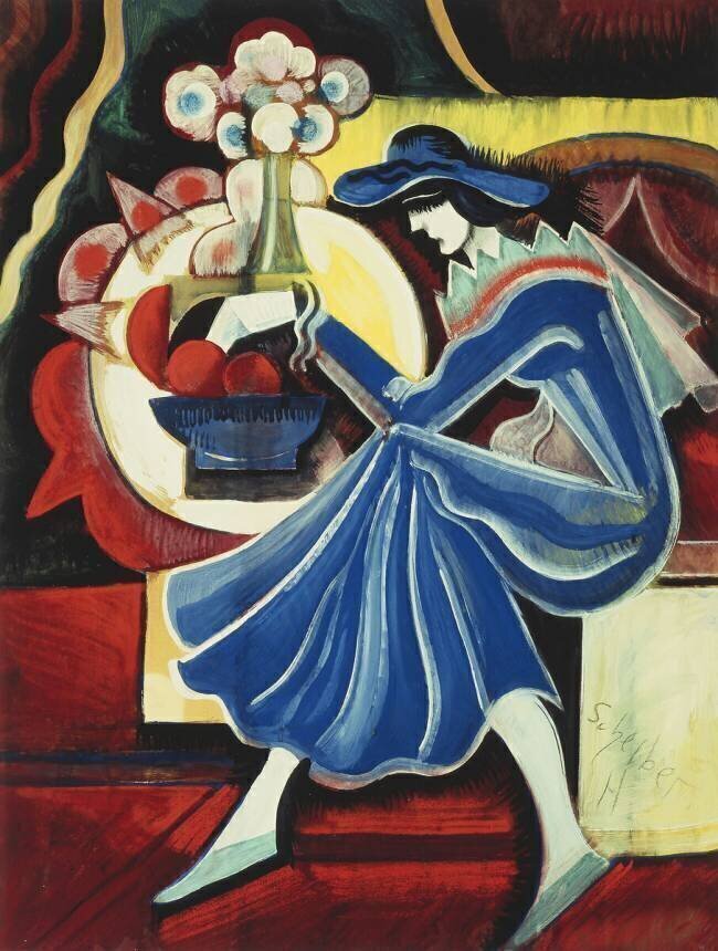 Woman Reading Hugo Scheiber
