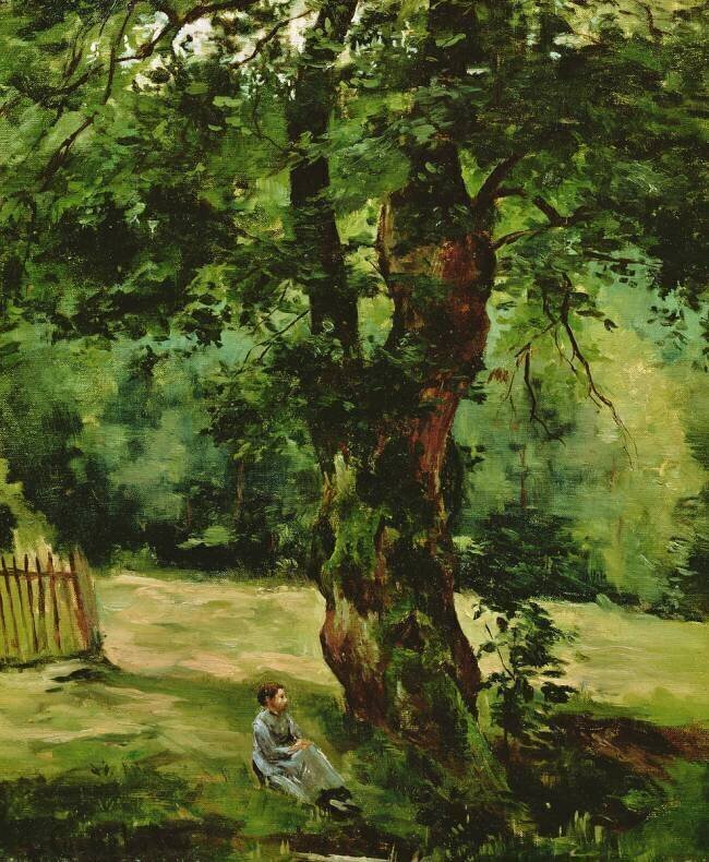 Woman seated beneath a Tree Gustave Caillebotte