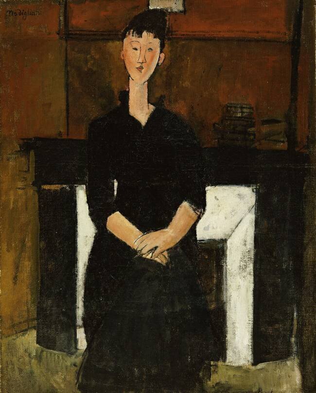 Woman Seated by a Fireplace Amedeo Modigliani