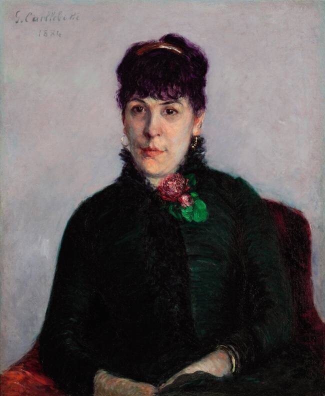 Woman with a Rose Gustave Caillebotte
