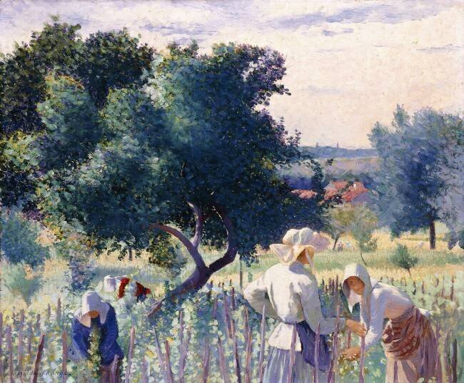 Women Binding Vines Henri-Edmond Cross