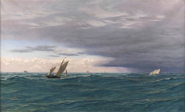 Yachts in a Seaway John Brett