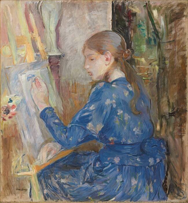 Young Girl drawing Berthe Morisot