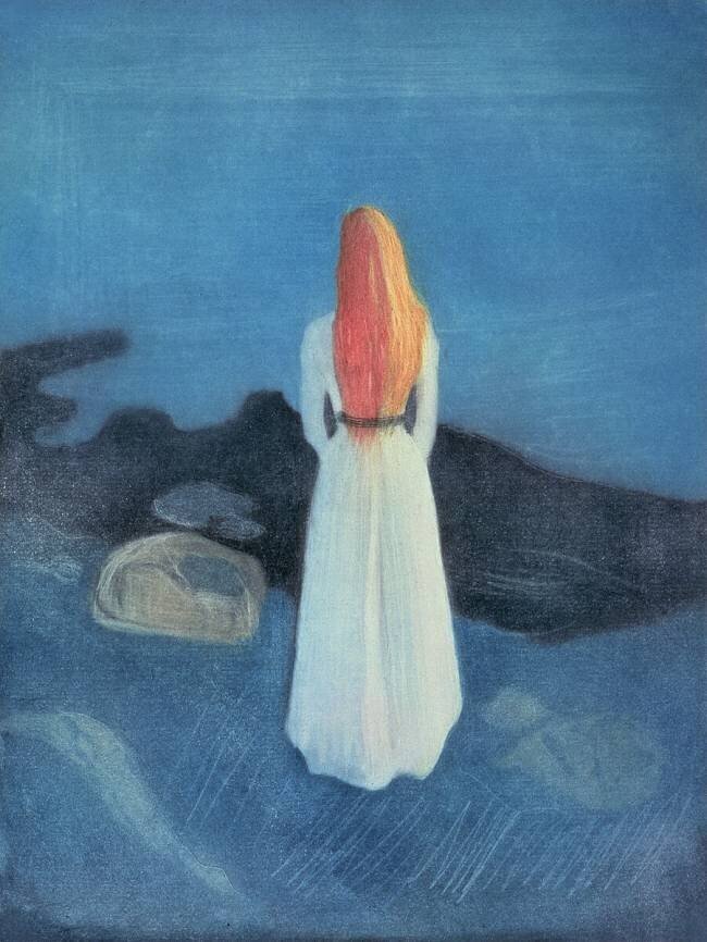 Young Girl on a Jetty Edvard Munch