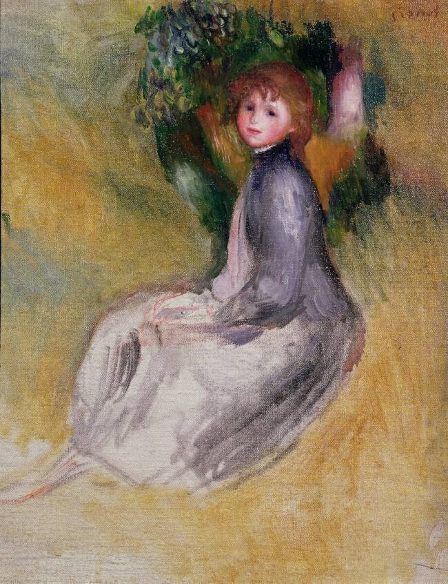 Young Girl Seated Auguste Renoir