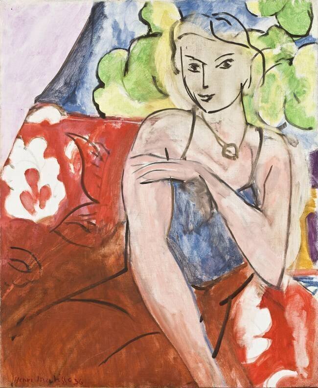 Young girl seated Henri Matisse