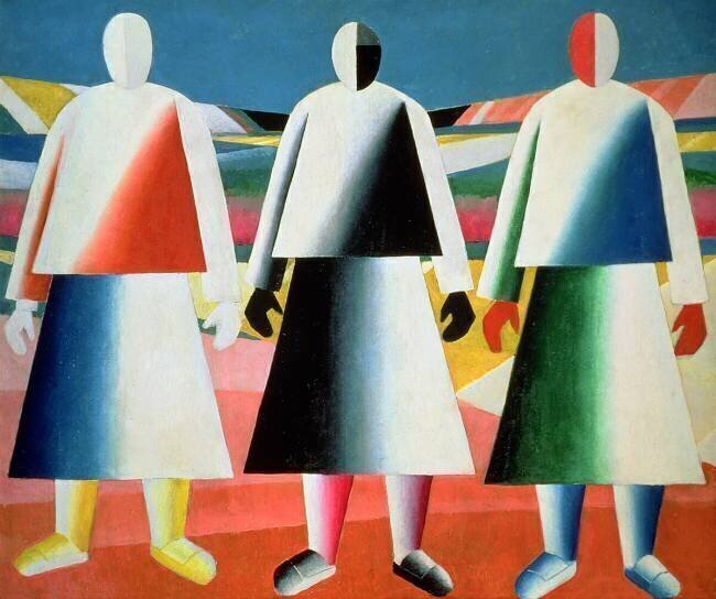 Young Girls in a Field Kazimir Malevitch