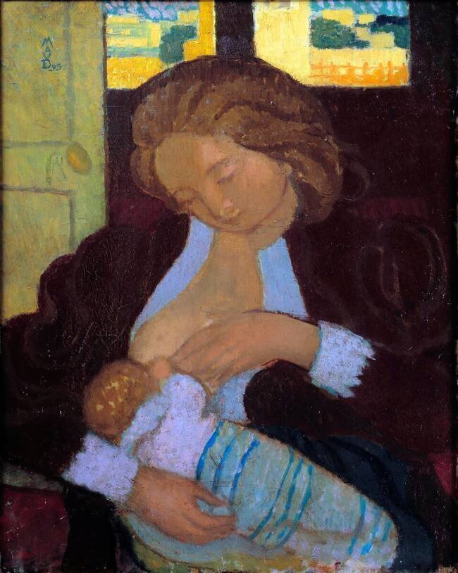 Young woman breastfeeding  Maurice Denis