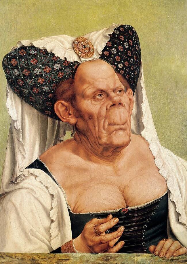 A Grotesque Old Woman Quentin Metsys