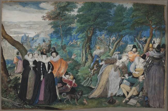 A party in the Open Air Isaac Oliver