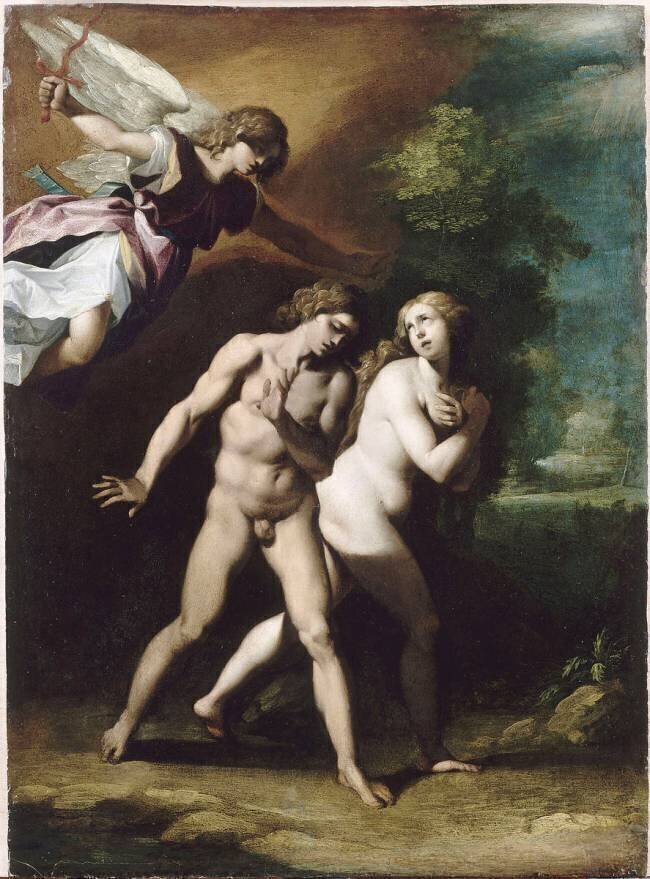 Adam et Eve chassés du paradis terrestre Giuseppe Cesari