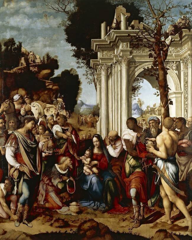 Adoration of Magi Cesare da Sesto