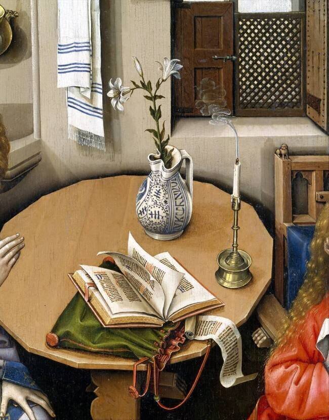 Triptyque de l'Annonciation (détail) Robert Campin