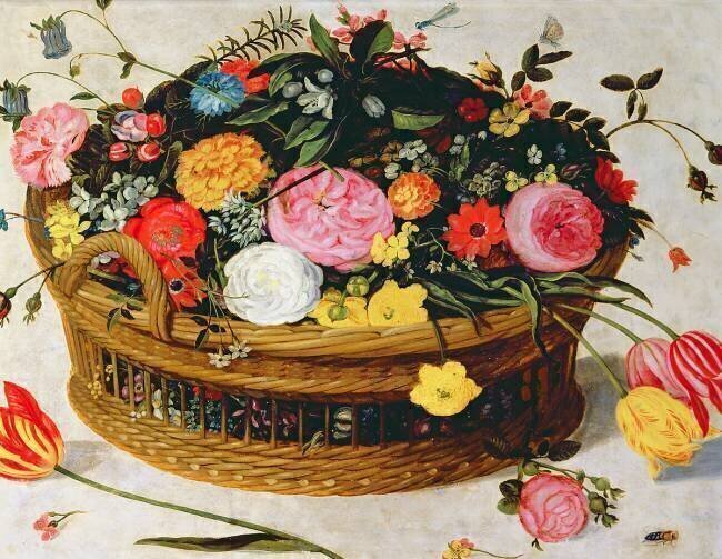 Basket of Flowers Jan Brueghel the Elder