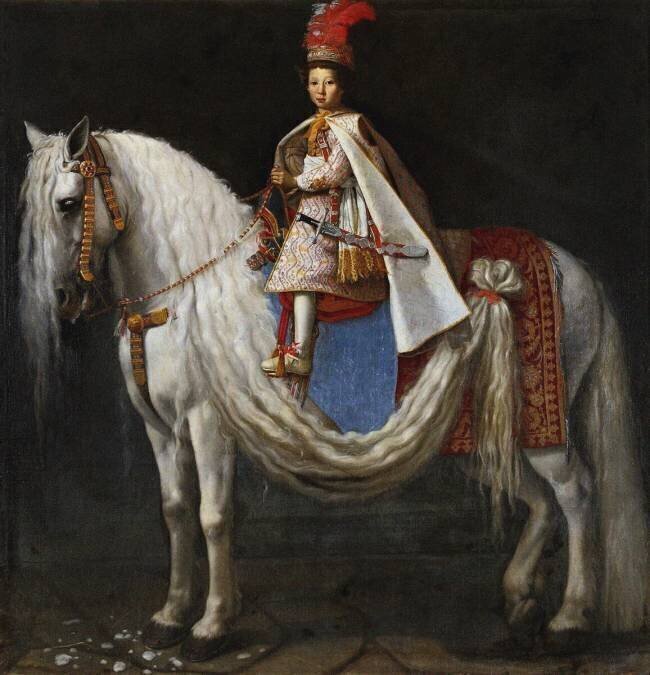 Equestrian portrait of Leopoldo de' Medici as child Justus Sustermans