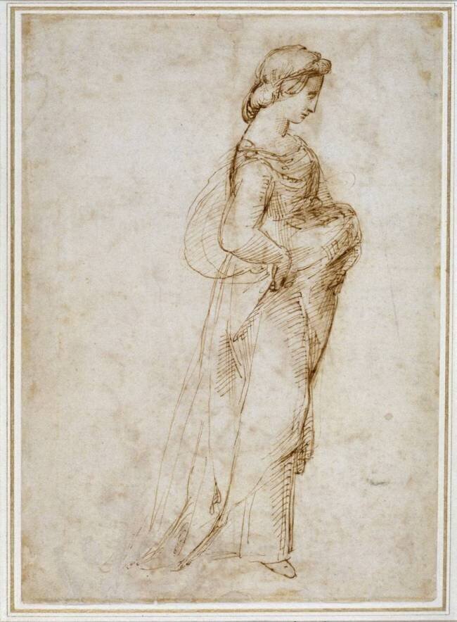 Female Figure Walking to the Right Raffaello