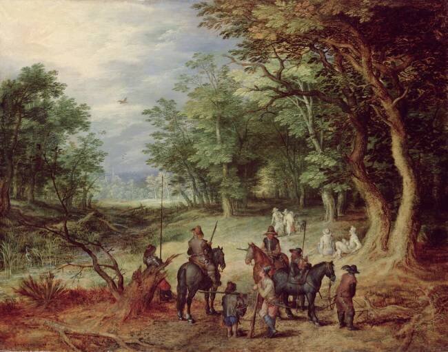 Field Camp in a Clearing Jan Brueghel the Elder