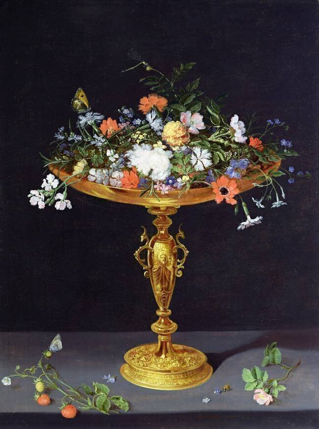 Flowers in a Golden Tazza Jan Brueghel the Elder
