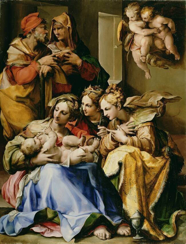 Holy Family with Saints Anne Giovanni Francesco Bezzi