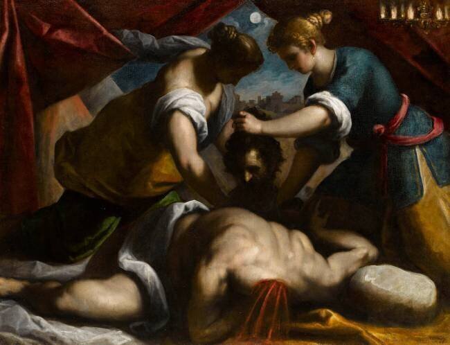 Judith tranchant la tête d'Holopherne Palma il Giovane