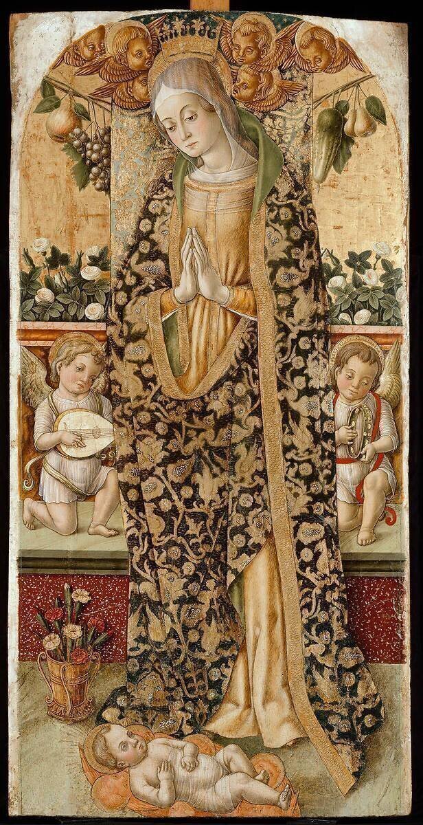 La Vierge adorant l'Enfant entre deux angelots musiciens Vittore Crivelli