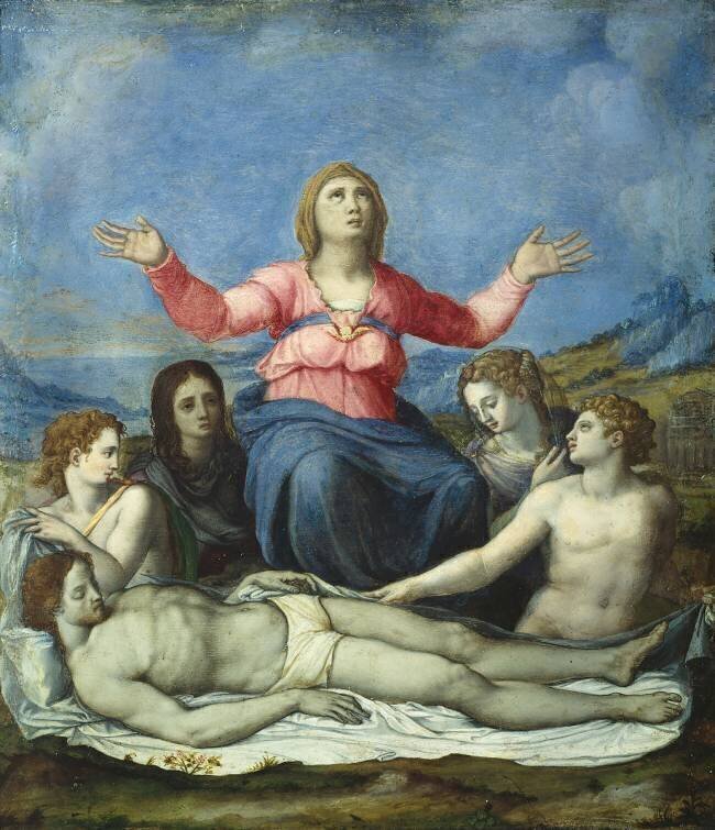 Lamentation over the Dead Christ  Alessandro Allori