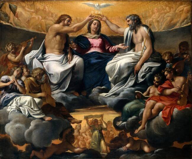 Le couronnement de la Vierge Annibale Carracci