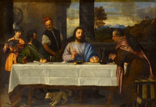 Le Souper à Emmaüs Tiziano