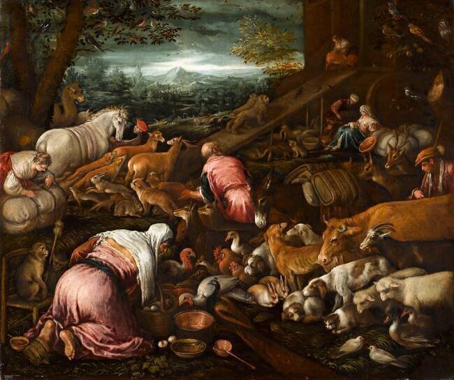 L'Entrée des animaux dans l'Arche Gerolamo Bassano