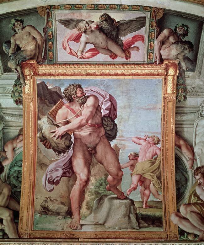 Polyphemus Attacking Acis and Galatea Annibale Carracci