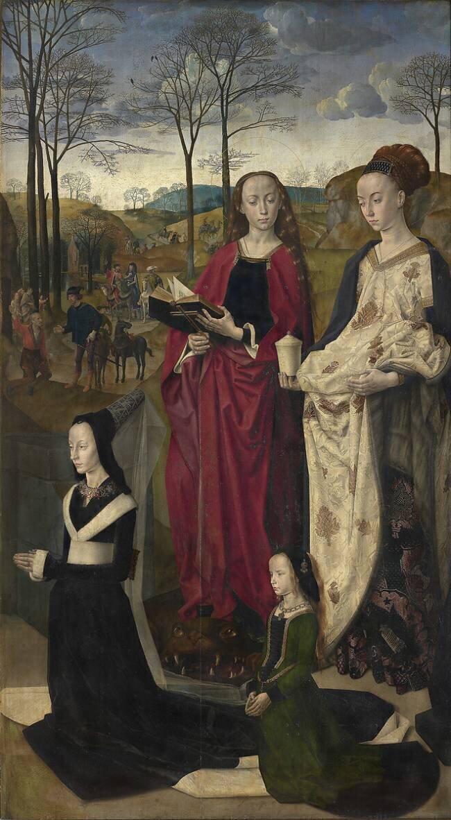 Portinari Triptych, Adoration of the Shepherds (right) Hugo van der Goes